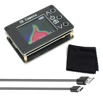 1Set MLX90640 Infrardeče Toplotne Merjenje Temperature Tipalo Za 1,8 Palčni Digitalni LCD Zaslon Črn