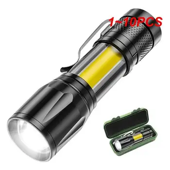 1~10PCS High Power XP-GQ5 Akumulatorska LED Svetilka Mini Zoom Prostem Kampiranje Močna Svetilka Luč Nepremočljiva Taktično