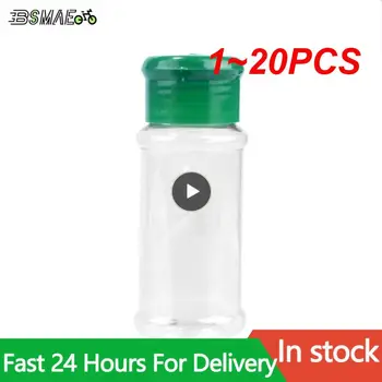 1~20PCS Začimb, Sol, Steklenice, Plastične Prenosni Začimba Poper Shakers Začimbe Jar Ourdoor Piknik BBQ namizni Pribor Komplet za Kampiranje
