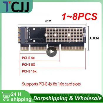 1~8PCS M. 2 NVMe SSD za PCIE 3.0 X16 Adapter M Ključ vmesnik Kartice, Podporo PCI Express 3.0 x4 2230-2280 Velikost m.2 POLNI HITROSTI