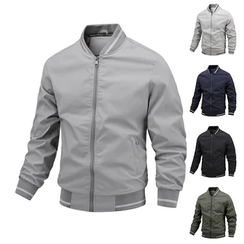 2023 Novo jakno za moške srednjih let, ohlapna šport, športna moška jakna, jeseni in pozimi slog