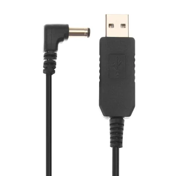 2pcs Skladu Pribor Adapter za Polnilnik USB Radijsko Povezavo Walkie Talkie Black Prenosni napajalni Kabel Vhod, ki je Osnova Za Baofeng
