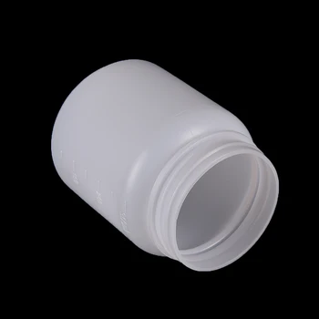 300 ml prozorne Plastike Valj Oblikovan Kemičnih Shranjevanje Reagenta Vzorec Steklenico 1 Kos