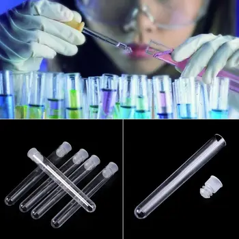 50Pcs Jasno, Plastične Centrifugirke Nastavite Lab Test Posodo Anti-puščanje Vključujejo za Študentske Teahcer Laboratorij Eksperiment