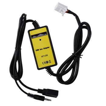 6 + 6PIN Avto Radio, Digitalni USB MP3 Vmesnik za CD Changer Adapter z 3.5 mm, AUX in Vhod za TOYOTA LEXUS Corolla Serije