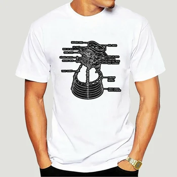 Camiseta de Saturn V F 1 par hombre y mujer, camisa con estampado de cohete, motor, Shematski Načrt, 6478X