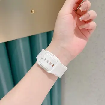 Eleganten Pašček za Zapestje Mehko Teksturo Mehki Silikonski Watch Zapestnica Non-izginja Sweatproof ročno uro Band