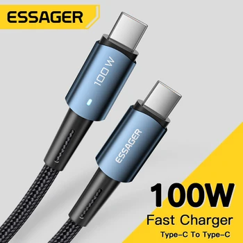 Essager PD100W 60 W Tip C C C Kabel Hitro Polnjenje Mobilnih Mobilni Telefon, ki Polni Kabel Žice Za Xiaomi Samsung Huawei Macbook iPad