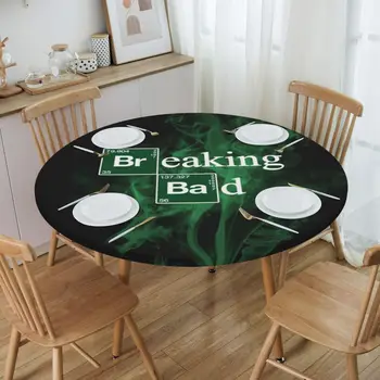 Heisenberg Breaking Bad Prtom Krog Opremljena Oilproof Tv Show Tabela Krpo Kritje za Kuhinjo