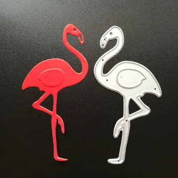 Kovinski Flamingo rezanje Umre Matrice za DIY Scrapbooking foto album Dekorativni Okrasni DIY Papir, Kartice