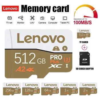 Lenovo Mikro Tarjeta SD Kartice z Visoko Kapaciteto 1TB 2TB 512GB 256GB Shockproof SD/TF Flash Pomnilniško Kartico 128GB Za Nintendo Stikalo
