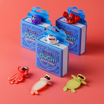 Nolvety 3D Morske Živali, Mehka, Prožna PVC Knjiga Strani Marker Igračo Doma, Šole, Božični Party Supplies