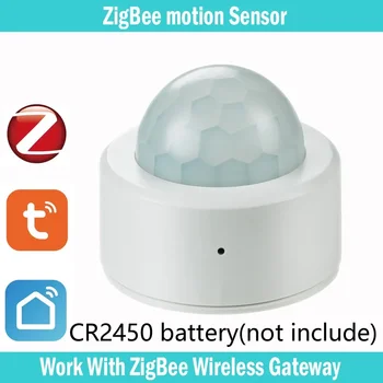 NOVO Tuya Zigbee Mini Smart PIR Detektor Gibanja Človeškega Telesa Infrardeči Senzor Anti Theft Tuya App Remote Control Smart Življenje