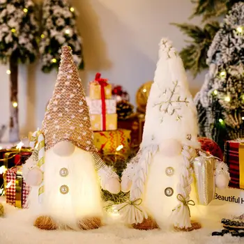 Osvetljeno Božično Gnome,Ročno Klobuk Skandinavskih Švedski Tomte,Light Up Plišastih Elf Počitnice Prisotna,Božič Namizni Odlikovanja