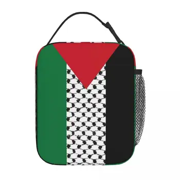 Palestina Palestinsko Zastavo Toplotno Izolirana Kosilo Vrečko za Piknik Prenosni Hrano, Posodo Vrečke Toplotne Hladilnik Kosilo Škatle