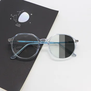 Photochromic Prehod Očala za Ženske Anti-blue Light Anti-sevanje Anti Sevanja Moških Računalniške Očala, Zamenljive Leče