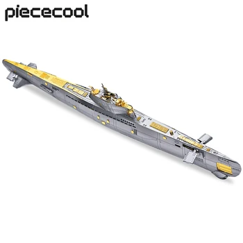 Piececool 3D Kovinski Model Podmornice Uganke DIY Obrti Ustvarjalne Igrače za Dekoracijo Doma, Gradnjo Blokov, Darila 200PCS