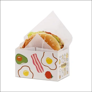 Po meri productOEM Meri Arhiviranje Posodo Burger Box,Toast Holding Kruh Pladenj, Opekač za Hot Dog Krof Vaflji Packag