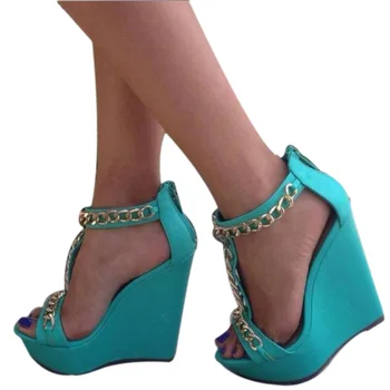 SHOFOO obutev Moda za ženske visoko peto sandale. Približno 12,5 cm višina pete. Klini nagnila sandale. Po meri čevlji.SIZE34-46