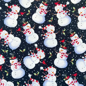 Snjegović božič Bombažne Tkanine, Oblačila za Otroke Domov Tekstilne Božič Tkanine Slipcover Šivanje Quilting DIY Needlework Materiala