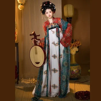 Starodavne Dinastije Tang Kitajski Kostum Ženske Tradicionalne Pravljice Obleko Hanfu Obleke Ženska Han Dinastije Elegantno Uspešnosti Oblačila