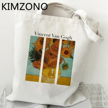 Van Gogh nakupovalno vrečko recikliranje vrečko bombaž eko bolso jute ali vrečko vrečko krpo tote sacolas