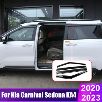 Za Kia Carnival Sedona KA4 2020 2021 2022 2023 Okno Avtomobila Deflektor Dež Stražar Vizir platnene strehe Weathershields Dodatki