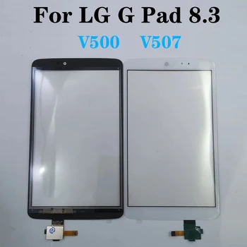 Za LG G Pad 8.3 V500 V507 Dotik Zunanji Sprednji strani Zaslona Zamenjava Računalnike Senzor Stekla