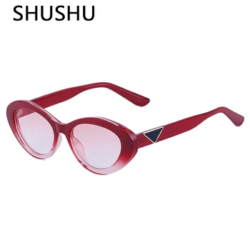 2023 Novi Retro Ovalni Okvir Sončna Osebnost modni brvi Majhen Okvir Sončna Očala za Moške/Ženske Univerzalno UV400 Očala