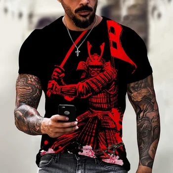 2023 Retro Vitez Tempelj Vitez moška T-shirt 3D tiskanih moške vitez T-shirt prevelik kratka sleeved bojevnik vrh