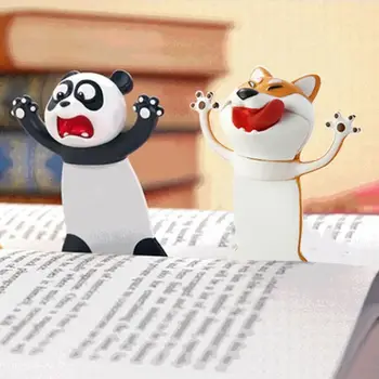 3D Stereo Risanka Marker Živali Zaznamek Shiba Inu Panda Knjiga Posnetek številčenje strani Označi School Študent Tiskovine
