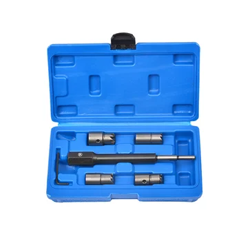 5 Kos Surove Nafte Injektor Sedež Rezalnik Odstranjevalec Removal Tool Kit za Delphi, Bosch, BMW Merc CRD PSA Ford, Fiat, Peugeot