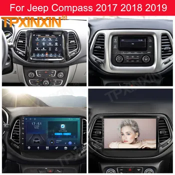 6+128GB Večpredstavnostna Android 10 Igralec Auto Avto Radio Stereo Za Jeep Compass 2017 2018 2019 GPS Navi Video Sprejemnik Vodja Enote