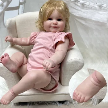 60 cm Maddie Bebe Prerojeni Lutke Končal 3D Naslikal Kože Veren Prerojeni Malčka Dekle Lutke Za Otroke Darilo Muñecas, ki so Prerojeni