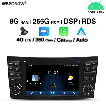 7862 8G+256G DSP Carplay Auto Android 12 IPS Avto DVD Player, GPS, WIFI, Bluetooth, RDS Radio Za Mercedes W211 W463 W219 W209 2004-2011