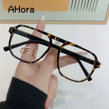 Ahora Korejskem Slogu Pilotni Dvojno Žarka Obravnavi Očala Proti Modra Svetloba Presbyopia Očala Velik Okvir Daljnovidnost Očala Unisex