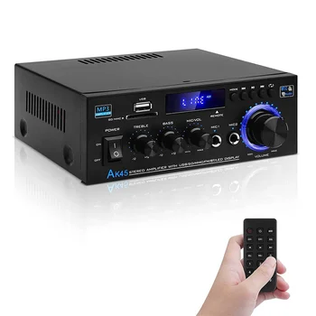 AK45 800W Doma Ojačevalnik 2-Kanalni Bluetooth 5.0 Mini Hi-fi Digital Stereo Ojačevalec Zvoka Podpora FM, USB, SD, AUX Vhod