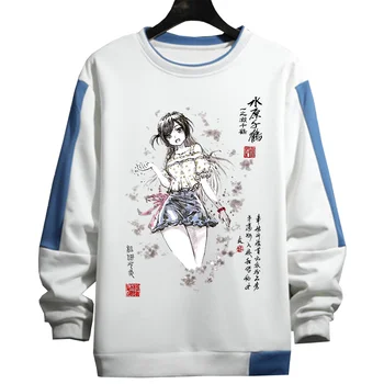 Anime kanojo okarishimasu Posojila punco krog vratu Črnilo pranje slikarstvo Natisnjeni grafika, capless sweatshirts