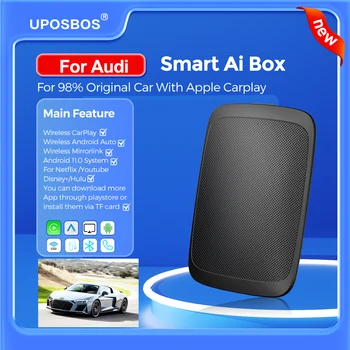 Avto Igra Android Auto Brezžični Vmesnik Tv Box Android 11 Carplay Ai Polje Za Audi A3 A4 A5 A6 A7 A8 V5