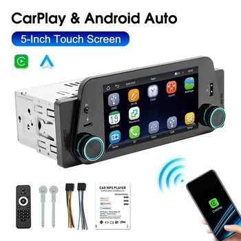 Avto Multimedijski Predvajalnik, Brezžični CarPlay Android Avto Radio 5inch, Zaslon na Dotik, Bluetooth Prostoročno Klicanje USB Mirrorlink Avdio Sistema