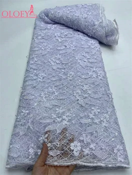 Elegantno Francoski Očesa Tkanine, Čipke Afriške Vezenje Zapleten Vrv Nigerijski Z Bleščicami Tkanine Za Poročno Zabavo Obleko