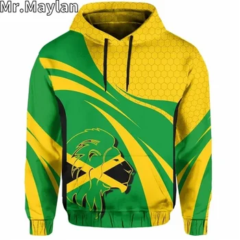 JAMAJKA LEV ZASTAVO Reggae Bob Marley 3D Tiskanih Unisex Hoodie Moški Majica Ulične Zip Pulover Športna Jakna Trenirke-800