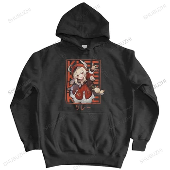 Klee Genshin Vpliv topel plašč Moški Priložnostne hoodies majica Classic Anime Igra hoody Ohlapno Fit Bombaža hoodie Vrhovi Blaga