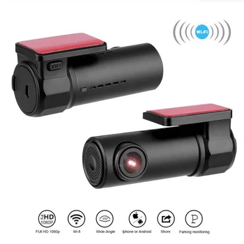 Mini Avto Dash Cam Smart Avto DVR Kamera, Wifi APLIKACIJO Glasovni Nadzor Dashcam 1080P HD Night Vision Avto Fotoaparat, Video Snemalnik, G-senzor
