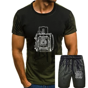 Moški T-Shirt Letnika Fotografije Graflex Načrt Cotton Tee Majica Kratek Rokav Kamere Foto Pciture Fotograf T Srajce