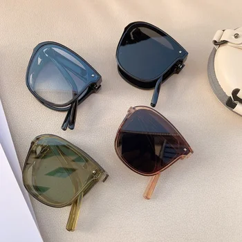 Nova sončna Očala, v Skladu Poudarek Zložljive Ins Žensk Premije za sončna Očala z UV Zaščito Visual Jasnost Zmanjšanje Bleščanja Barva Resnice