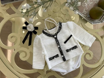 Otroci Oblačila Sklop Jeseni&Pomlad Novih Otroci Elegantno Princesa Vrh+Hlače za Novorojenega Otroka Mehko Komplet 2 Kosov za Malčke Dekliška