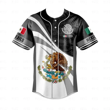 Po meri Mehiški Prikrivanje Val Slog Baseball Jersey Natisnjeni Moške Športe na Prostem Jersey Klub Osebno Jersey za Moške Vrh