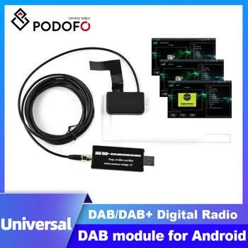 Podofo DAB DAB+ Model Digitalnega oddajanja, Za 2 Din Android Radio Stereo Sprejemnikom Večpredstavnostnih Igralec Za Universal