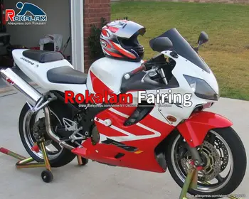 Poprodajnem Body Kit Za Honda CBR600 2001 2002 2003 F4i 01 03 Bela Rdeča Motocikel Oklep (brizganje)